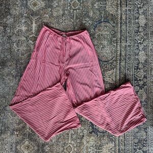 Striped Pink Drawstring Pants